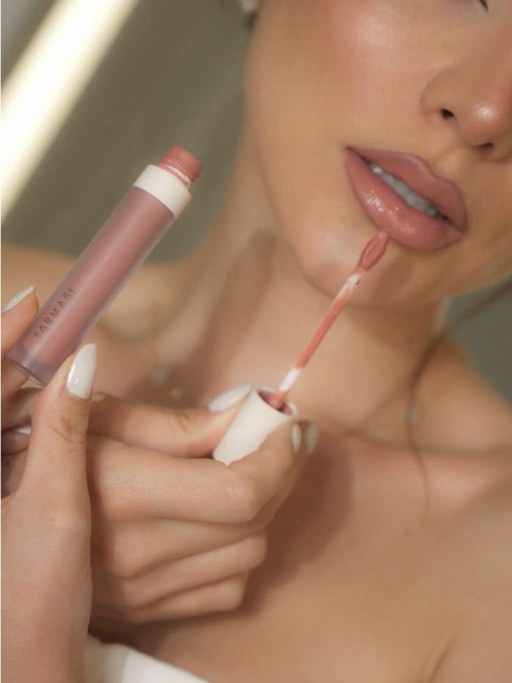 Matte Nude Liquid Lipstick - Creamy Pink Beige